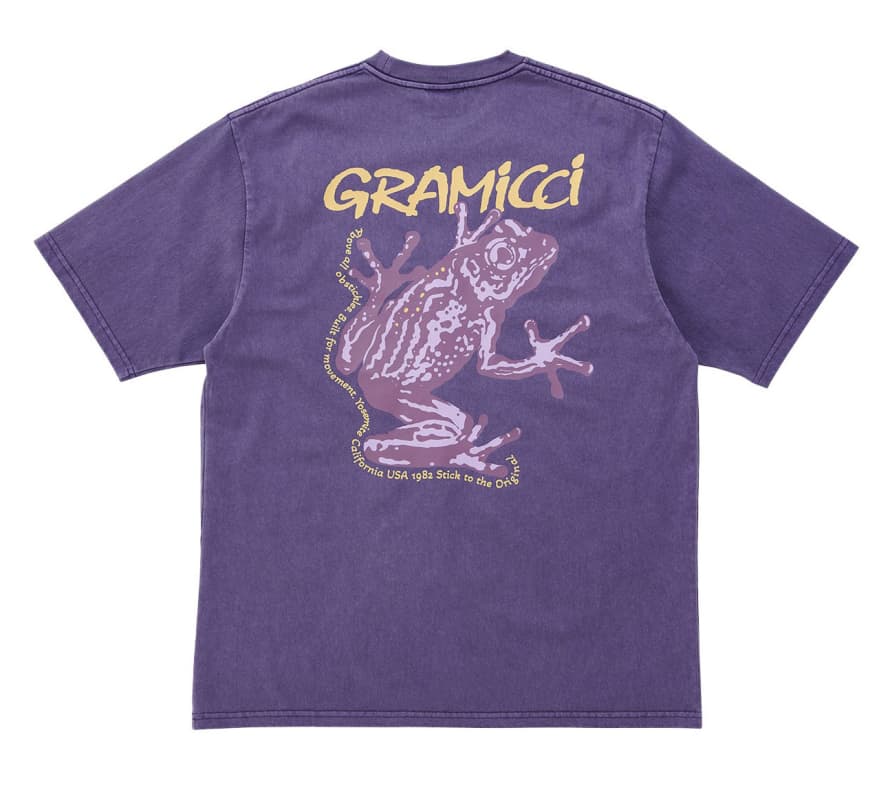 Gramicci Sticky Frog Short Sleeved T-Shirt (Purple Pigment)