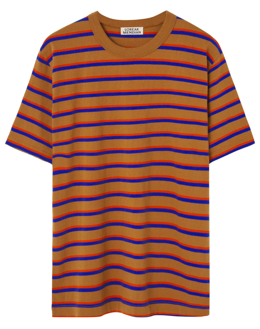 Loreak Caramel Stripe Zelai T-Shirt