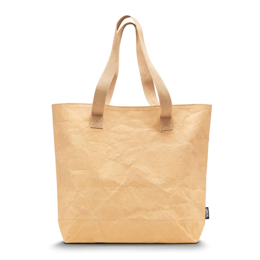 Hayashi Vegan Paper Leather Large Tote Bag in Dust Colour