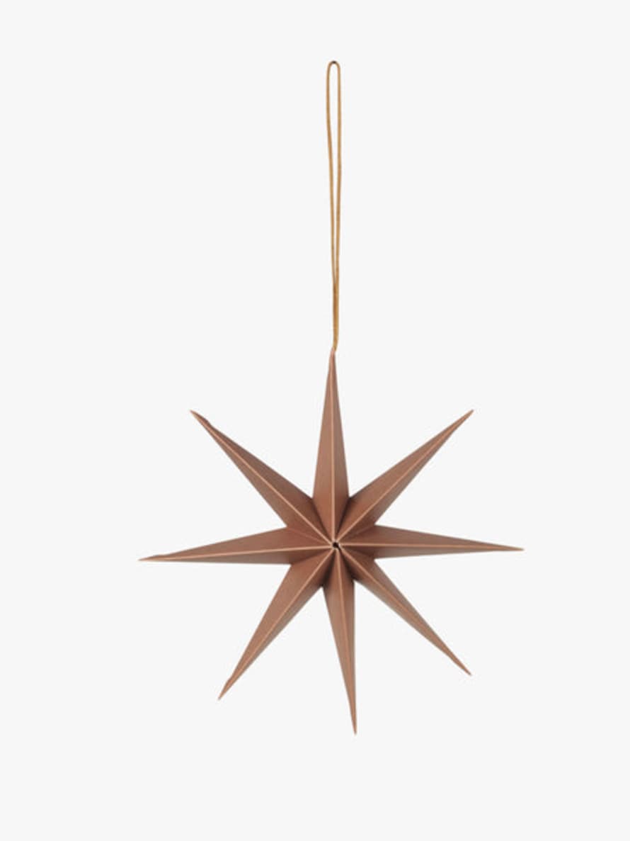 Broste Copenhagen Star Ornament S - Indian Tan
