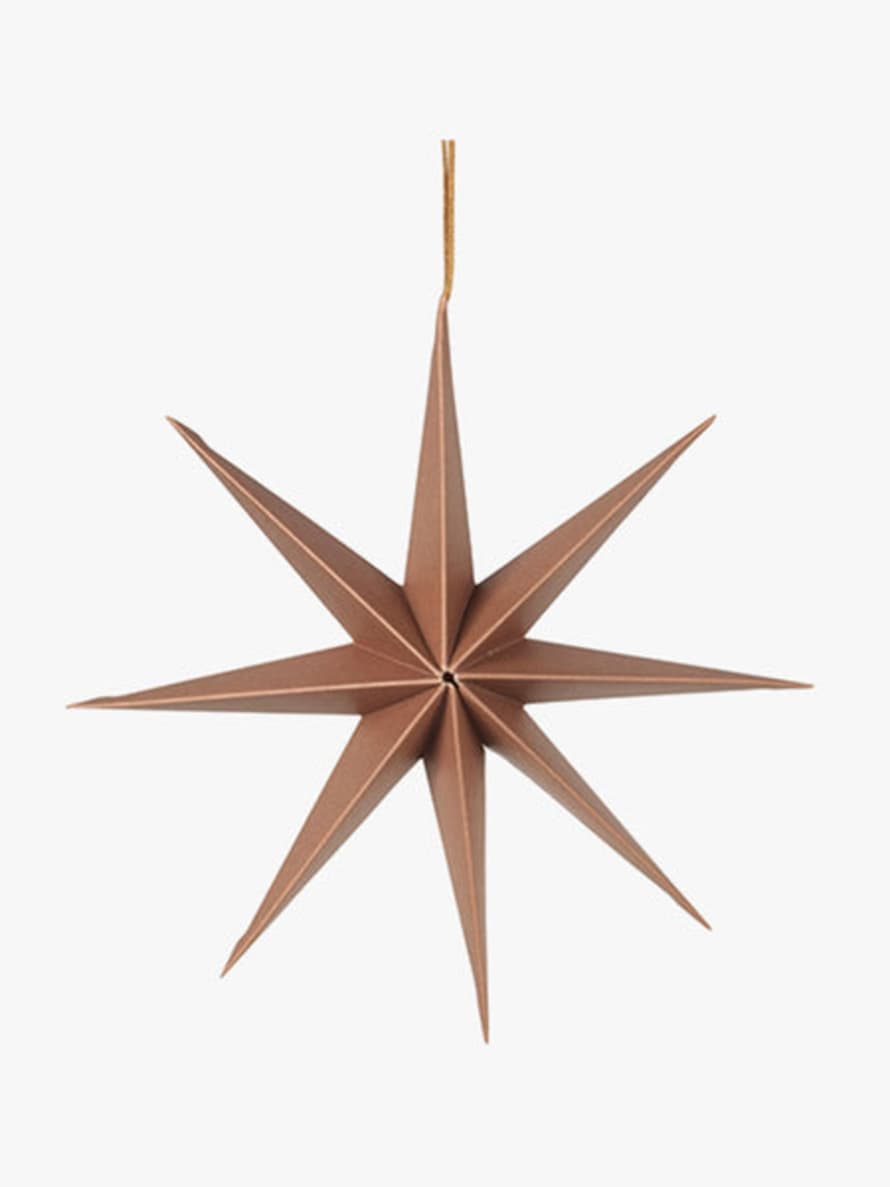 Broste Copenhagen Star Ornament L - Indian Tan