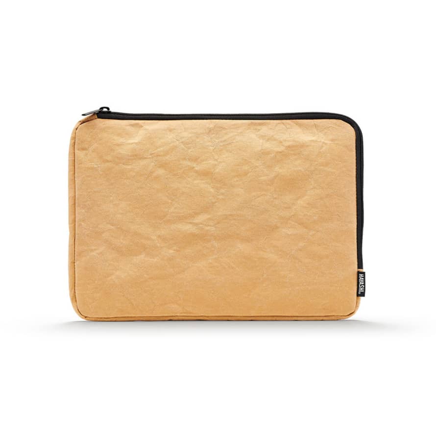 Hayashi Vegan Paper Leather Laptop Sleeves in Dust Colour ("13)