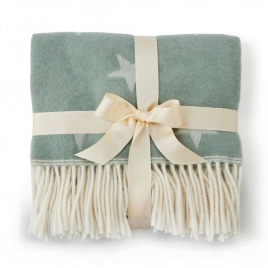 Tweedmill Textiles Merino Lambswool Baby Blanket | Star 