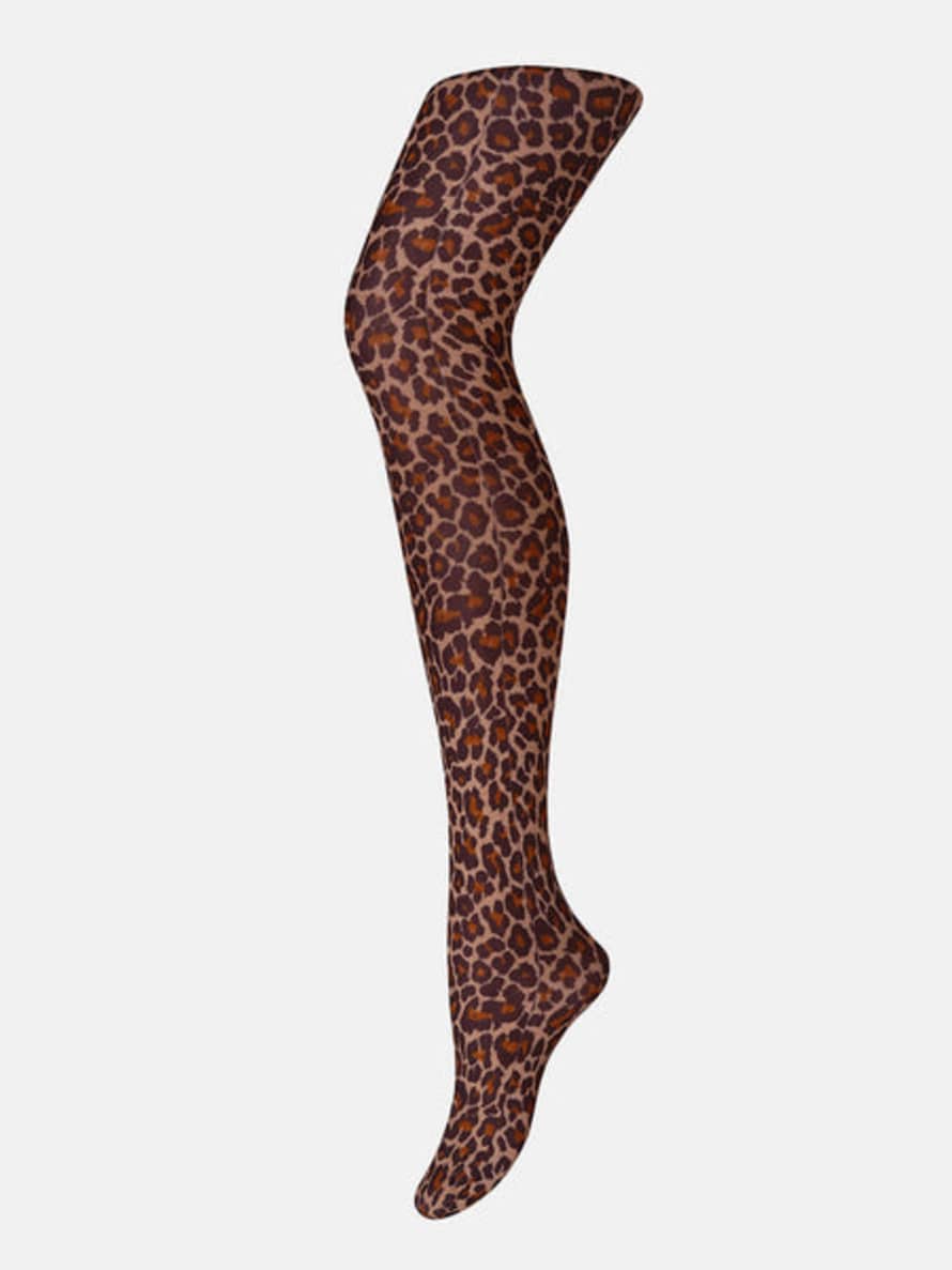 Sneaky Fox Leopard Tights - Natural