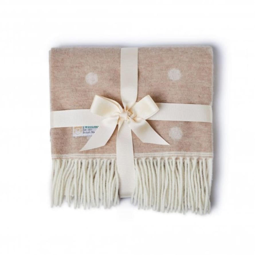Tweedmill Textiles Merino Lambswool Baby Blanket | Spot