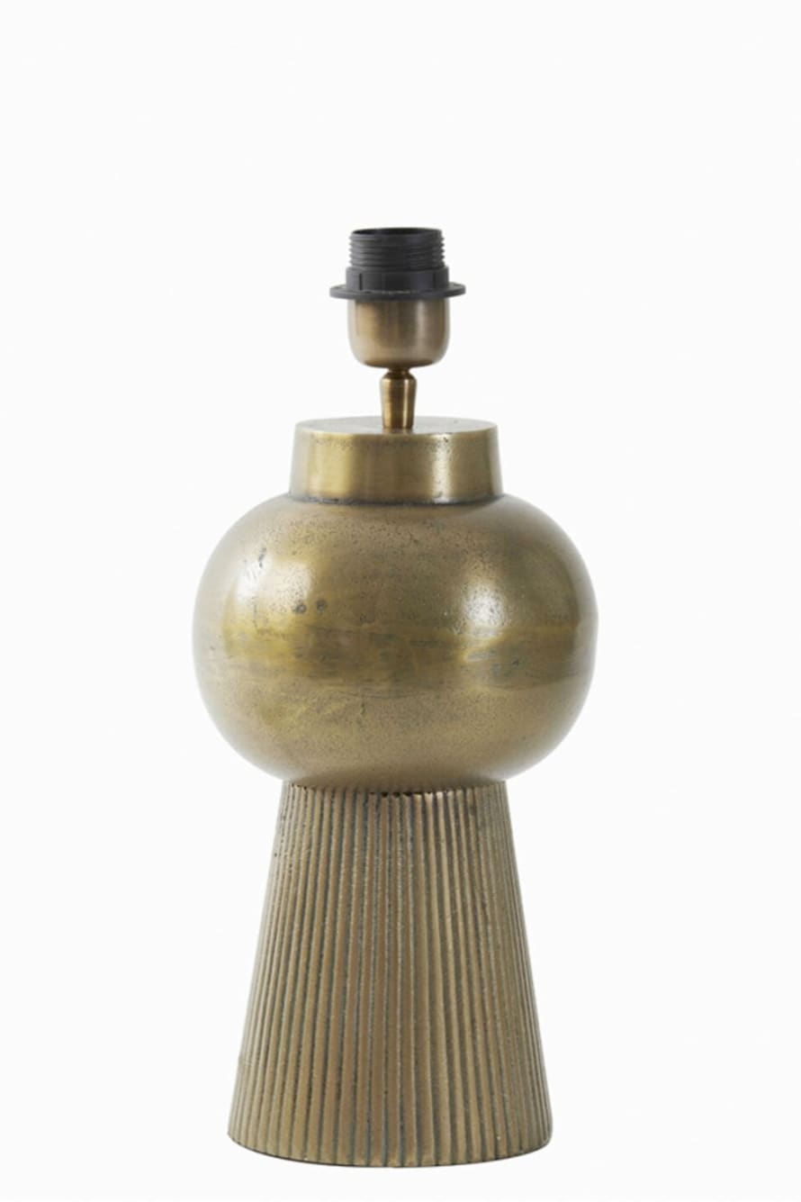 The Home Collection Lamp Base Shaka Antique Bronze