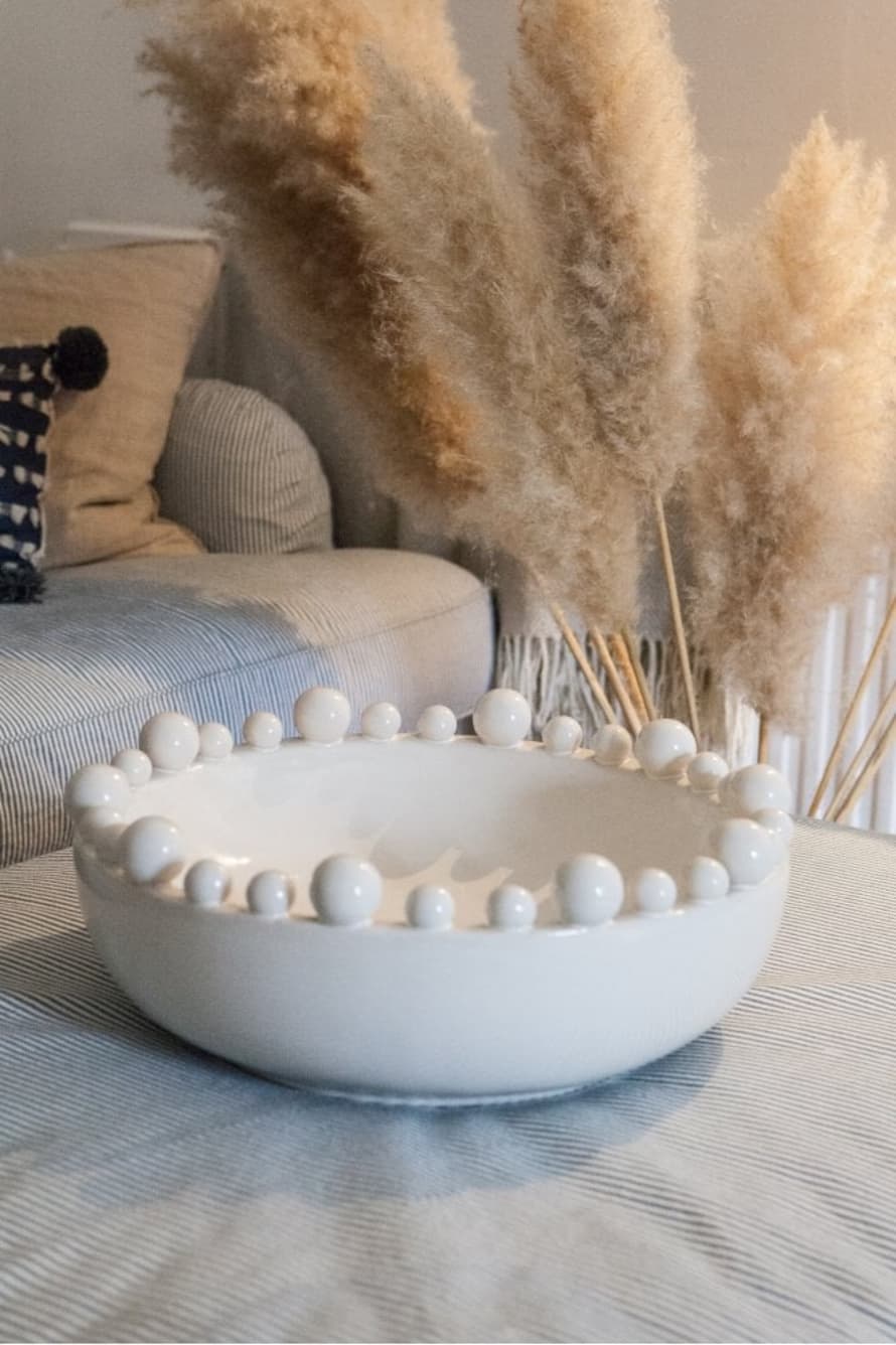 The Home Collection Bobble Bowl White
