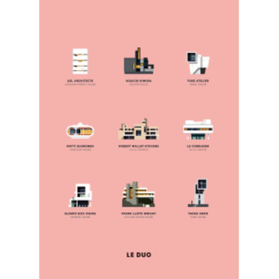 Image Republic Architecture Le Duo Printed Greetings Card