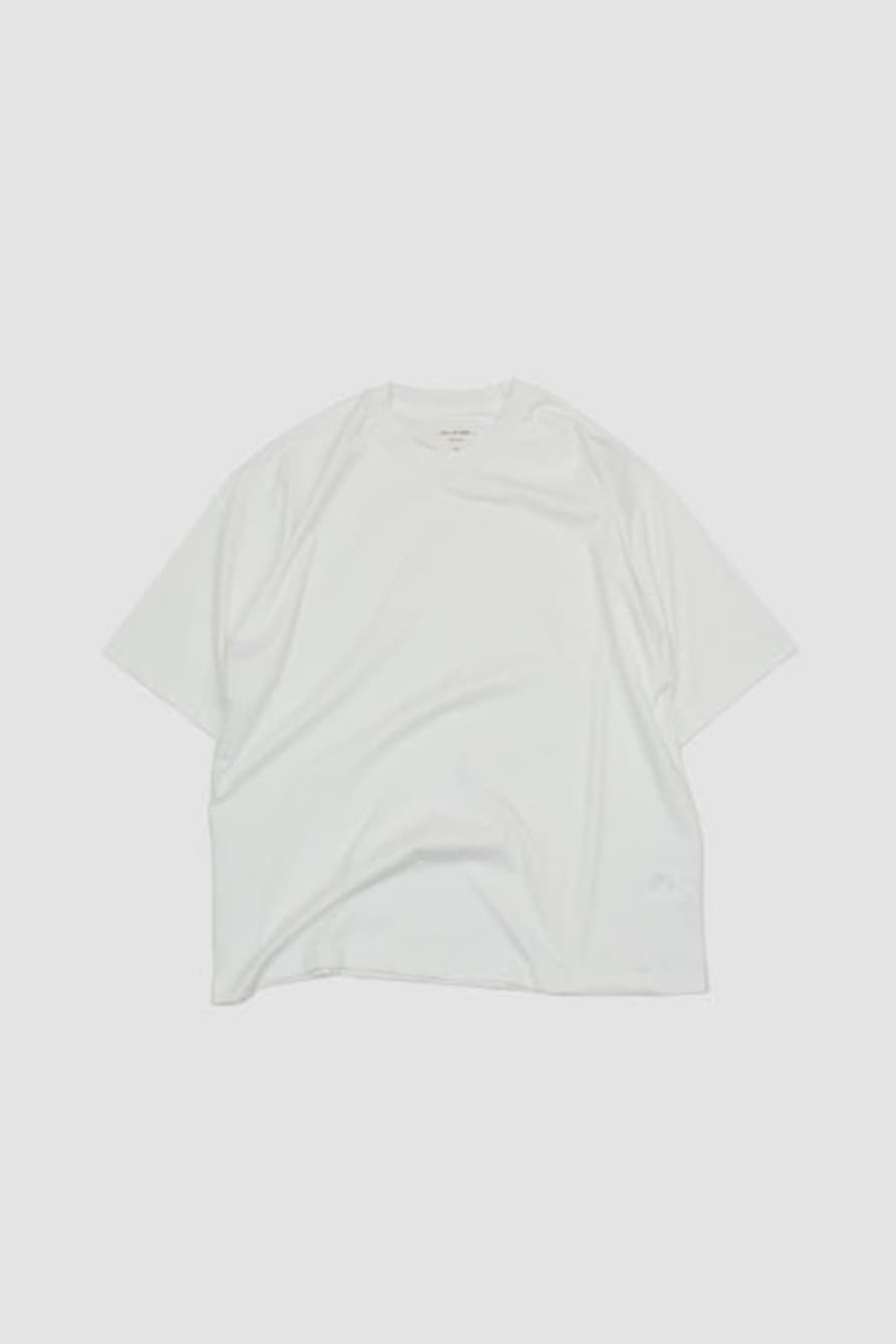 Still By Hand Knitted Rib T-Shirt White