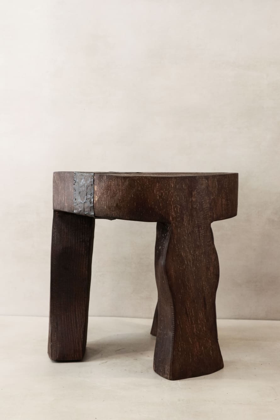 botanicalboysuk Hand Carved Wooden Stool\Side Table - 48.3