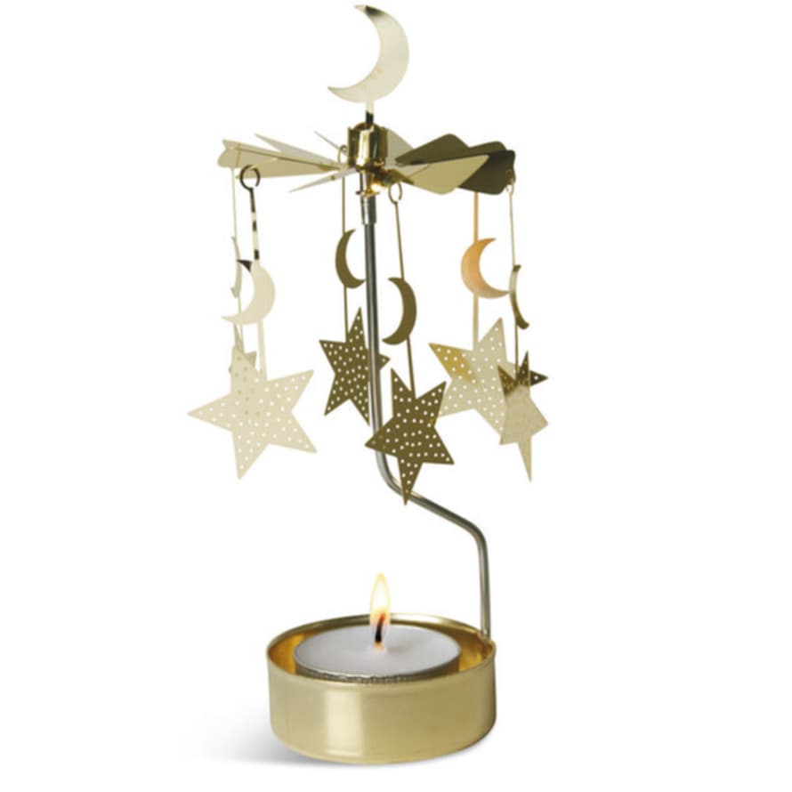 Pluto  Moon And Stars Candle Charm