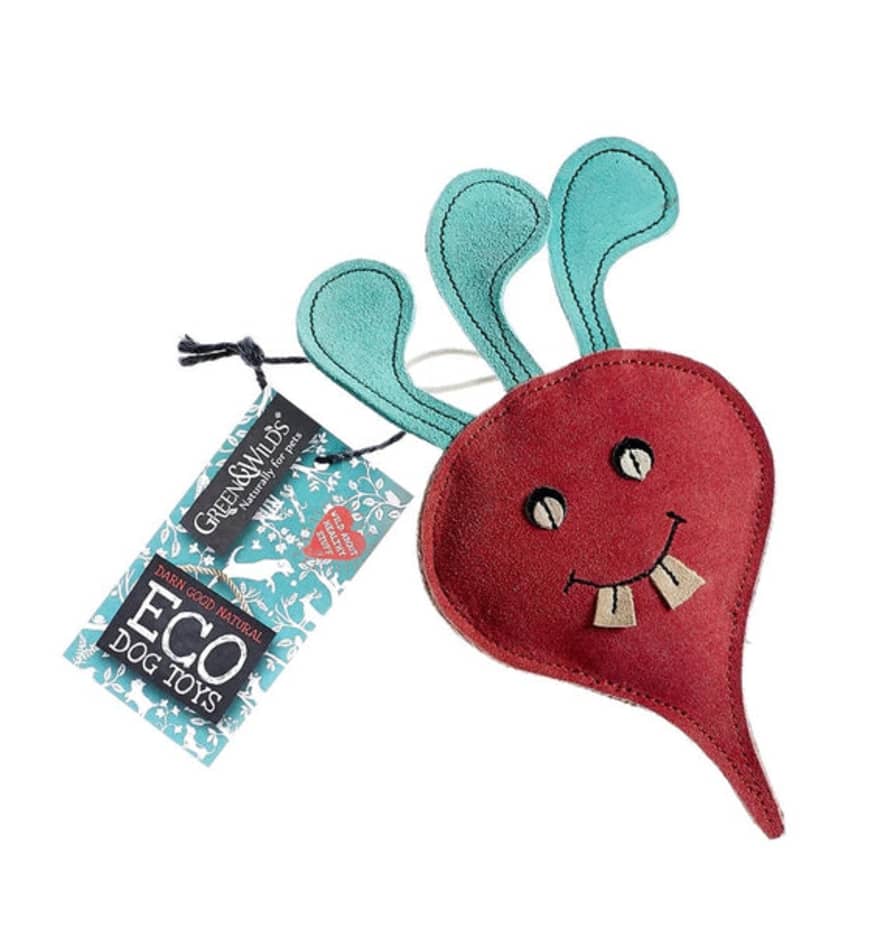 green & wilds Terry The Turnip Eco Dog Toy