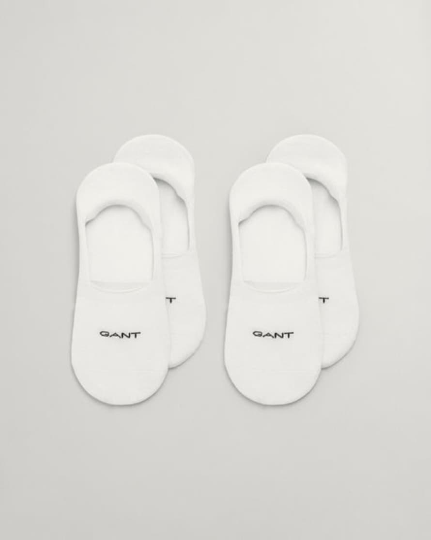 Gant 2-Pack Invisible Socks In White 9960257 110