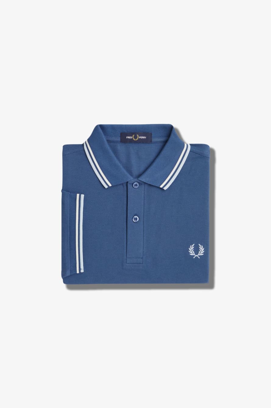Fred Perry M3600 Polo - Midnight Blue / Ecru / Light Ice