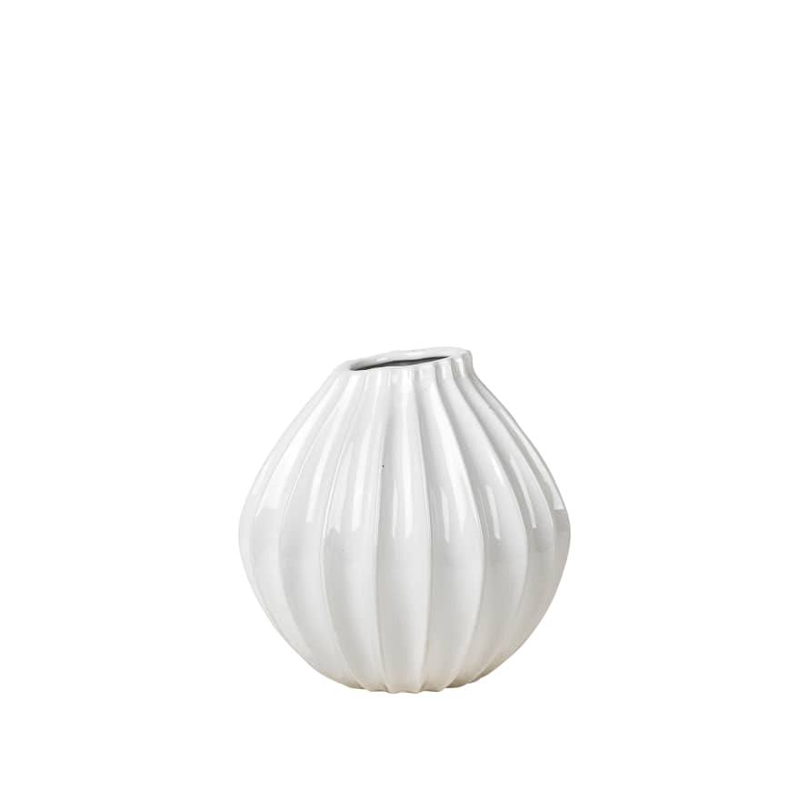 Broste Copenhagen Medium Onion Vase Ivory