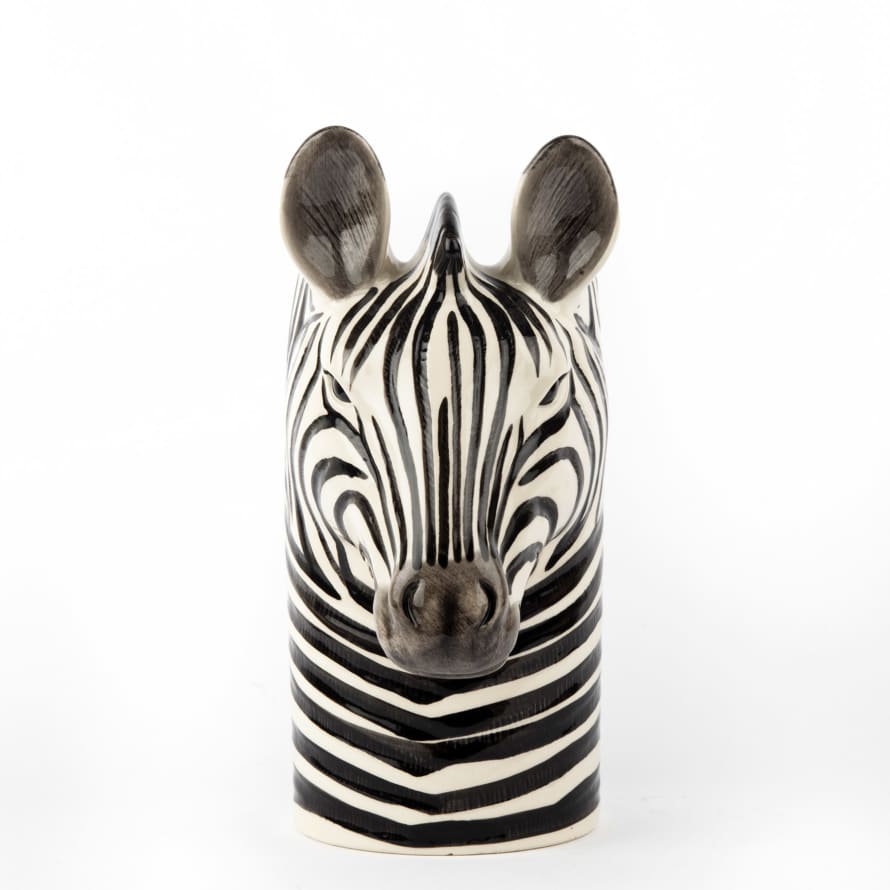 Quail Ceramics Zebra Utensil Pot