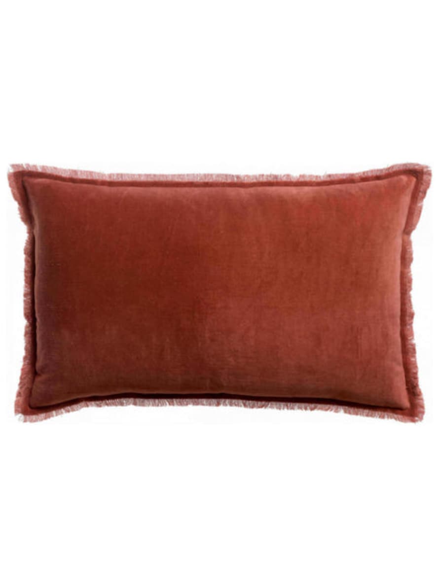 Viva Raise Fara Siena Fringed Velvet Cushion - 40x65cm
