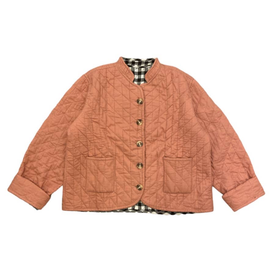 Behotribe  &  Nekewlam Jacket Quilted Cotton Tea Rose Pink