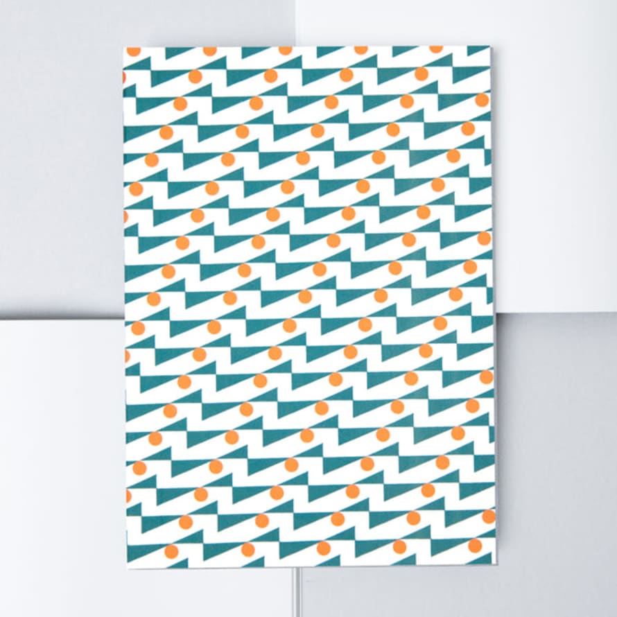 Ola Design Studio A5 Layflat Notebook Plain Pages - Enid Ultramarine/lilac