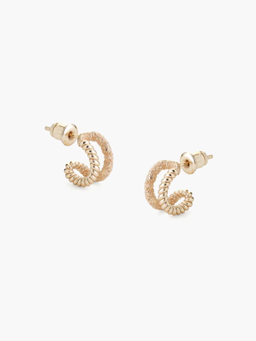 Tutti & Co Braid Earrings - Gold