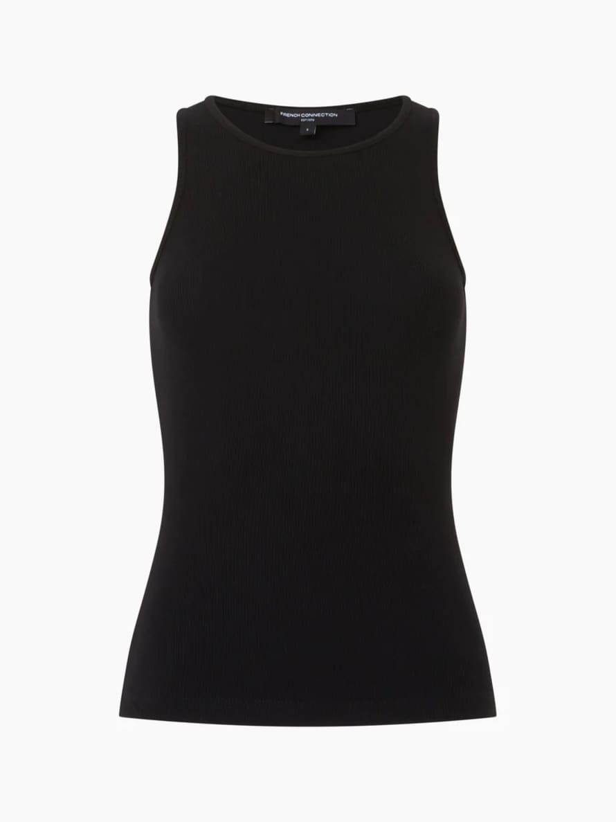 French Connection Rassia Sheryle Ribbed Tank | Black
