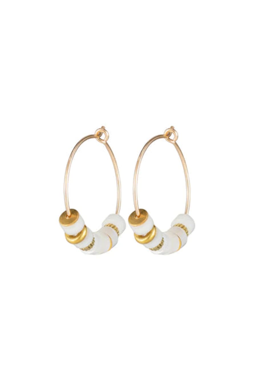 One & Eight Protective Vibes Hoop Earrings