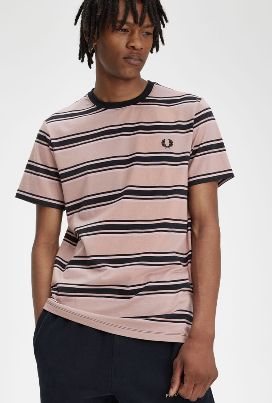 Fred Perry Mens Stripe T Shirt