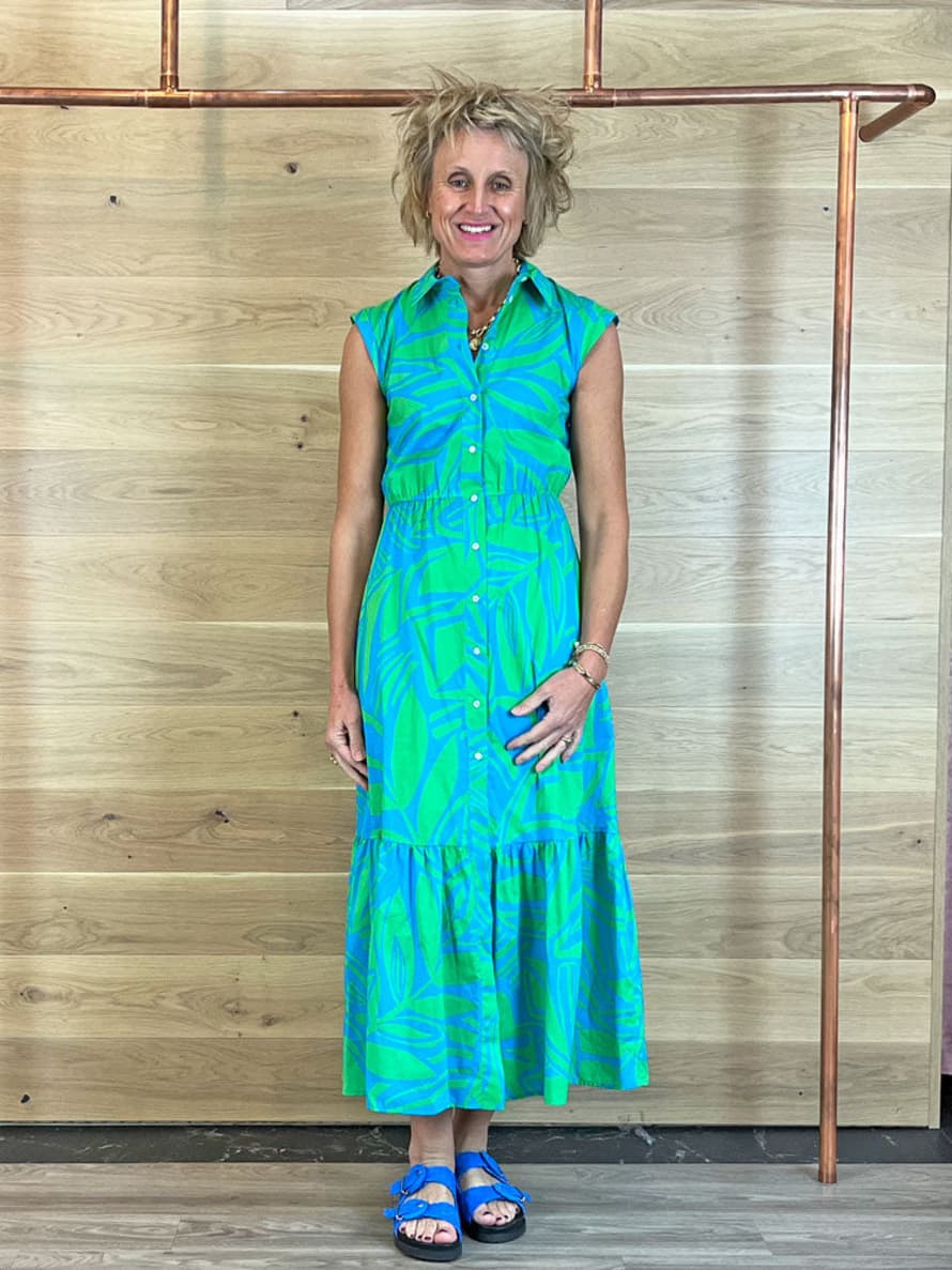 Emme Marella Timbro Dress Turquoise