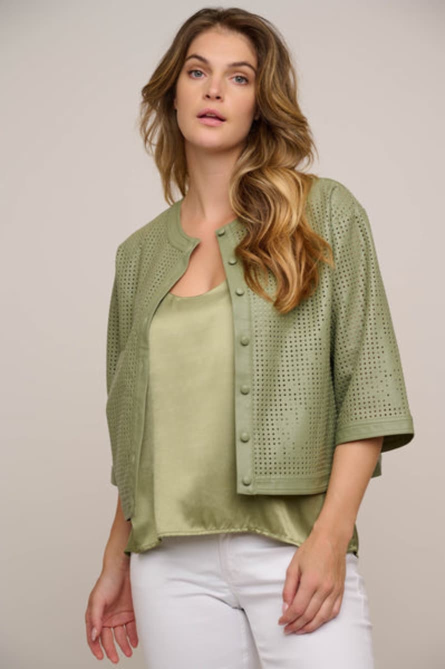 Rino and Pelle Babette Boxy Jacket In Sea Moss