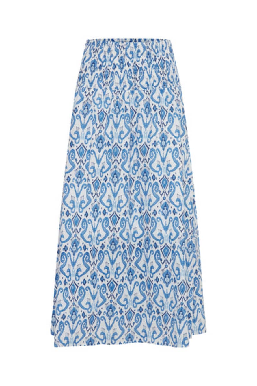 b.young Elsano Skirt In Vista Blue Mix