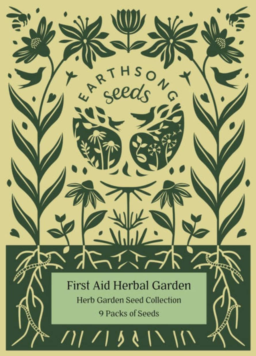 Earthsong seeds First Aid Herbal Garden Collection