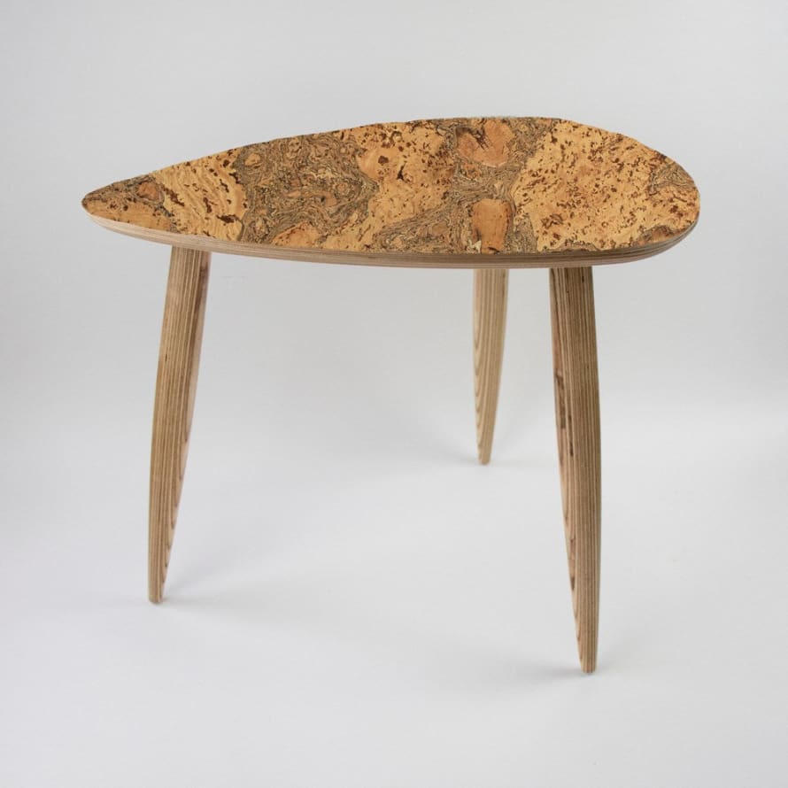 LIGA Pebble Side Table | Natural Cork