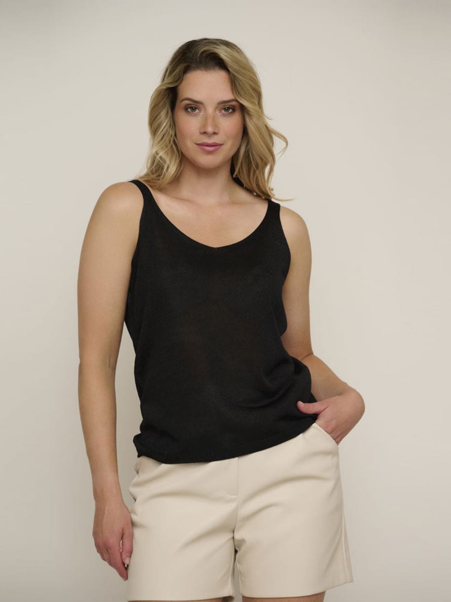 Rino and Pelle Bous Knitted Camisole Black