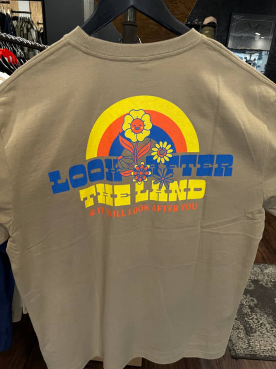 Only & Sons Look After The Land T-shirt In Sand