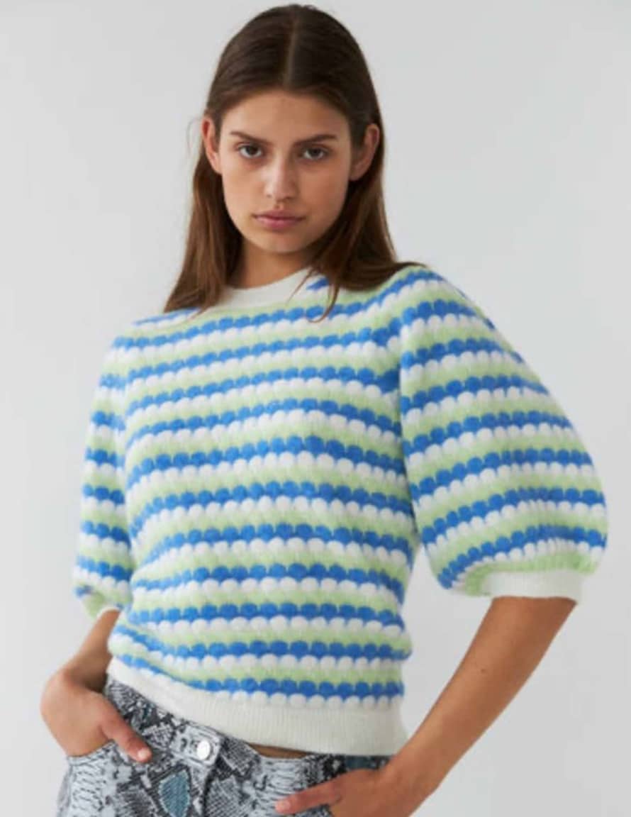Stella Nova Stella Nova - Wave Stripe Sweater - Blue Green