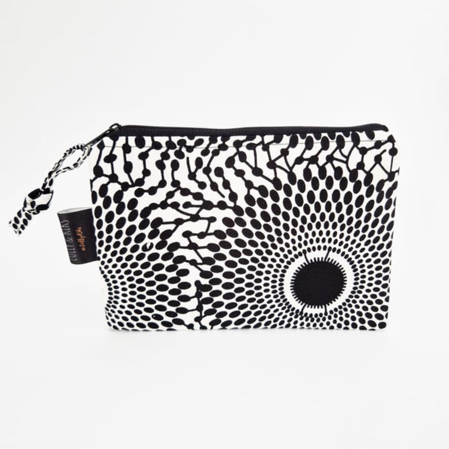Lolly  &  Kiks Small Zip Pouch - Black And White