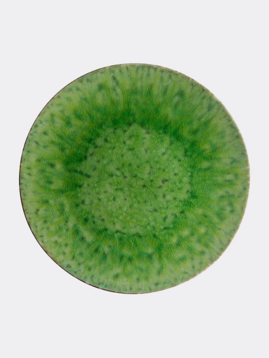 COSTA NOVA Hand-finished Stoneware Green Riviera Charger Plate