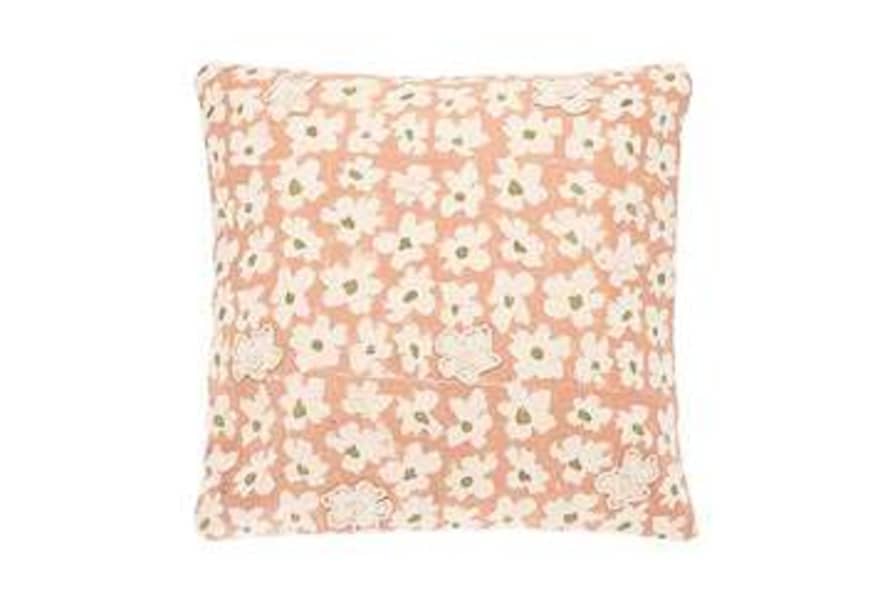 Waltons of Yorkshire Blush Pink Daisy Cushion
