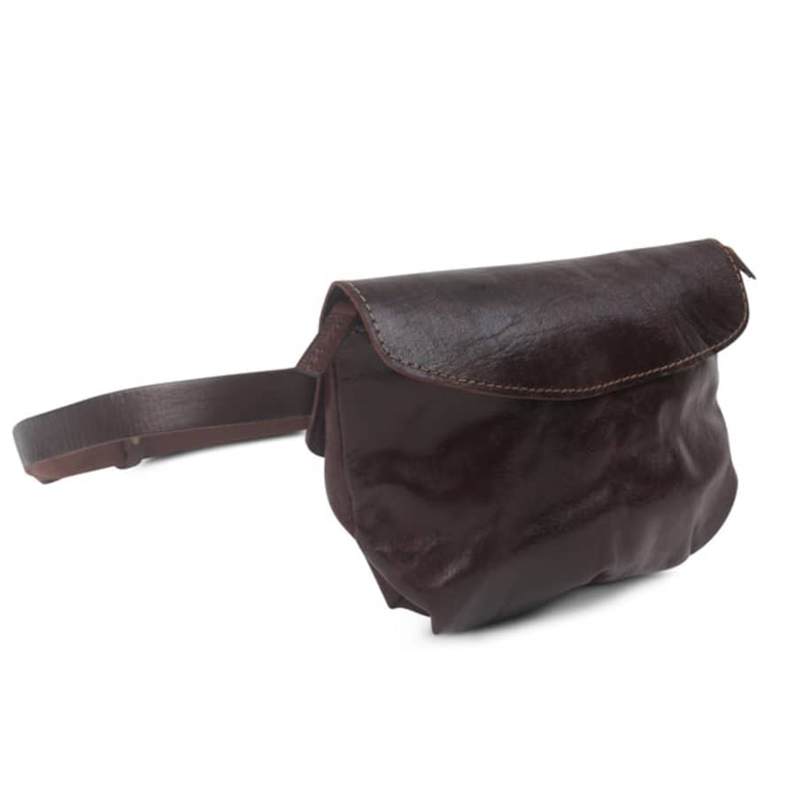 Atelier Marrakech Coco Dark Brown Leather Bumbag