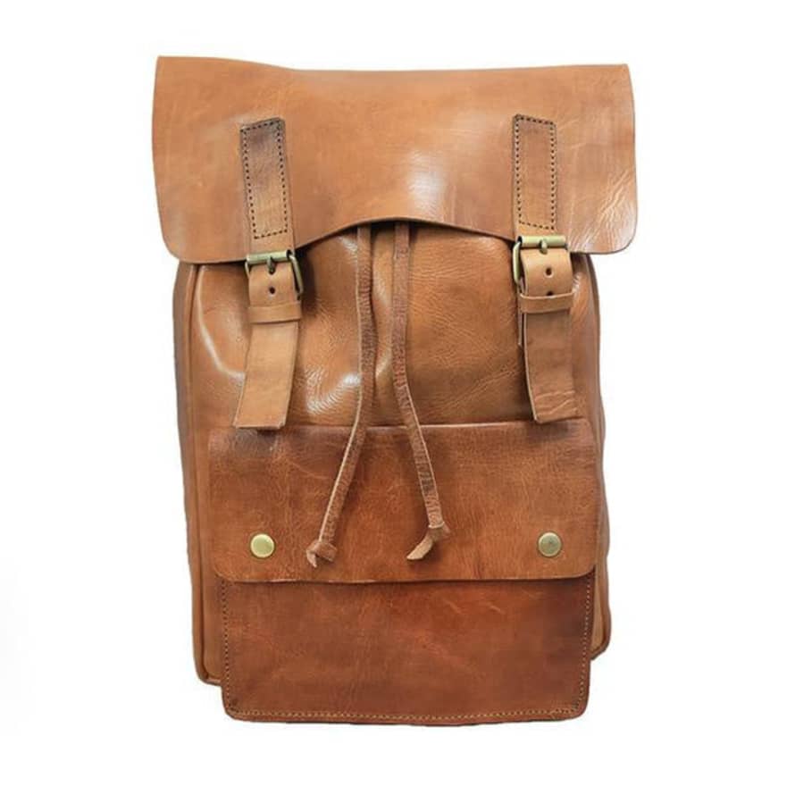 Atelier Marrakech Charlie Backpack Bag - Tan