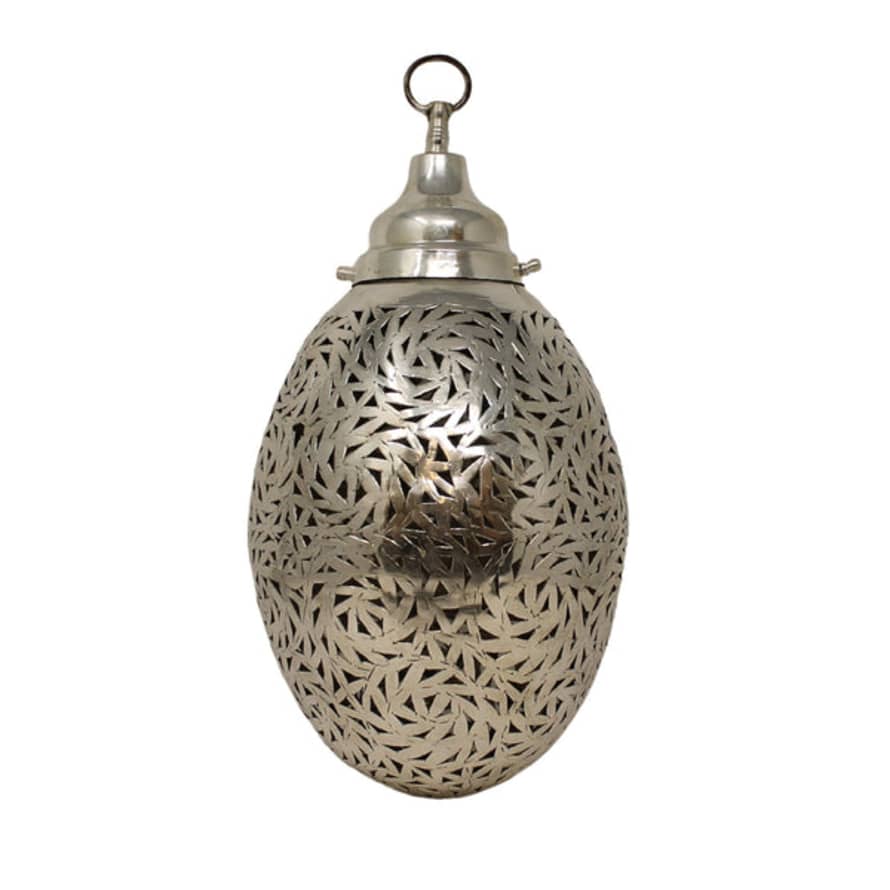 Artisan Stories Moroccan Egg Shape Pendant Ceiling Lamp