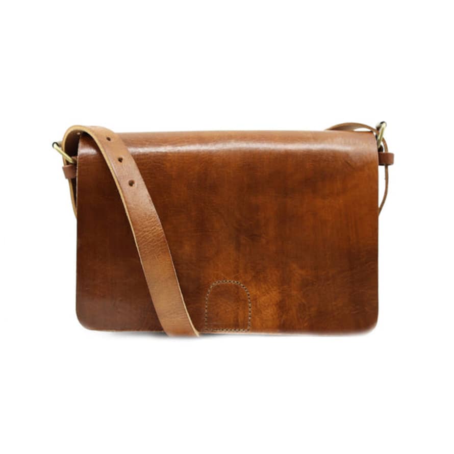 Atelier Marrakech Light Brown Heidi Revisited Leather Handbag