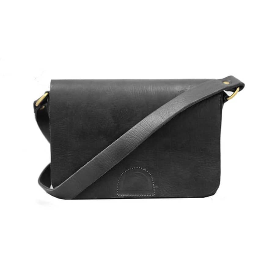 Atelier Marrakech Heidi Crossbody Bag Black Leather Handbag