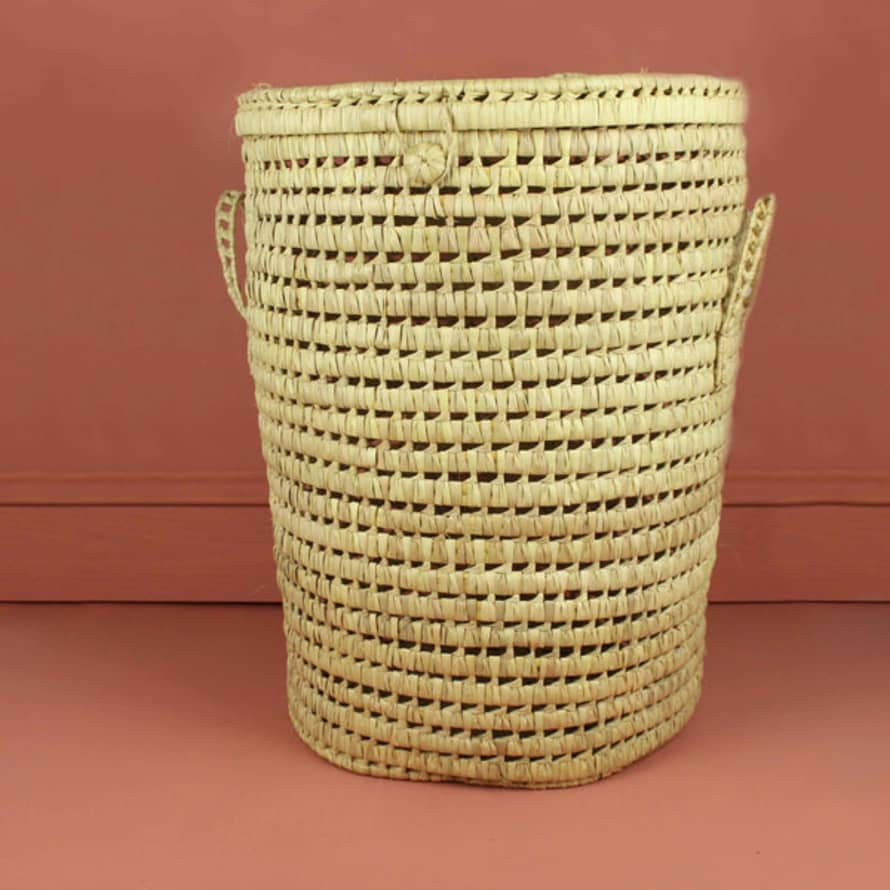 Artisan Stories Palm Leaf Open Weave Laundry Baskets