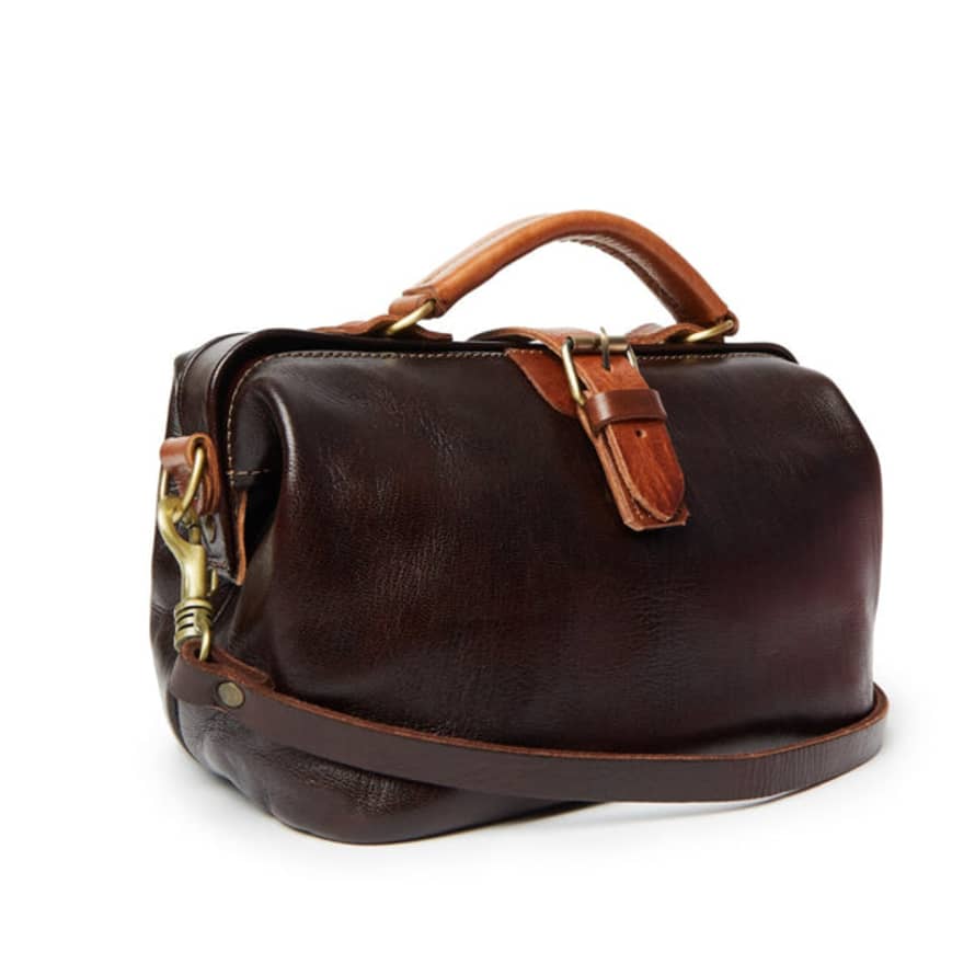 Atelier Marrakech Small Dark Brown Leather Doctor Bag