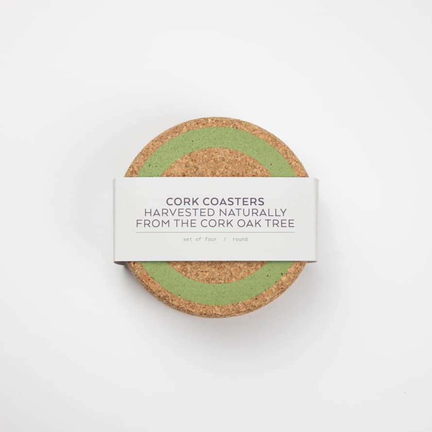 LIGA Cork Coasters | Earth Sage