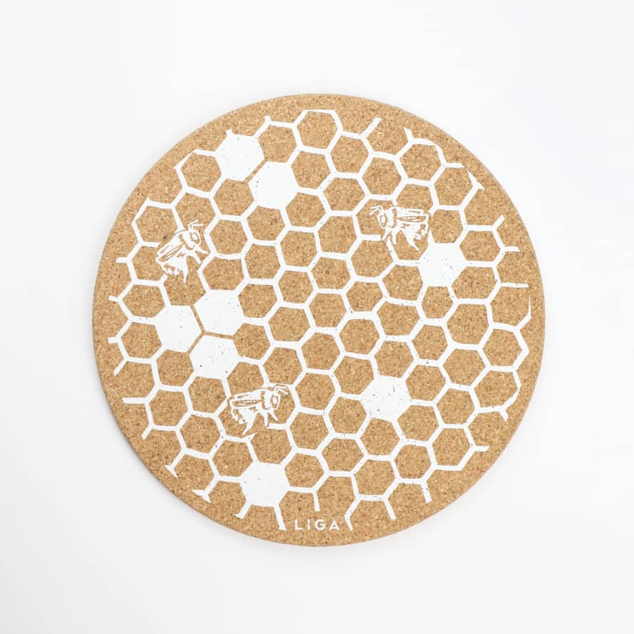 LIGA Cork Placemat Honeycomb
