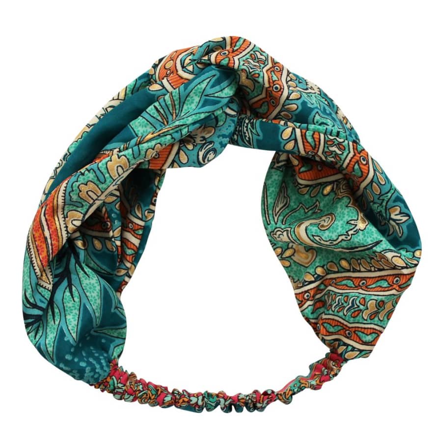 Powell Craft 'Aspen/Orla' Turquoise Paisley Headband