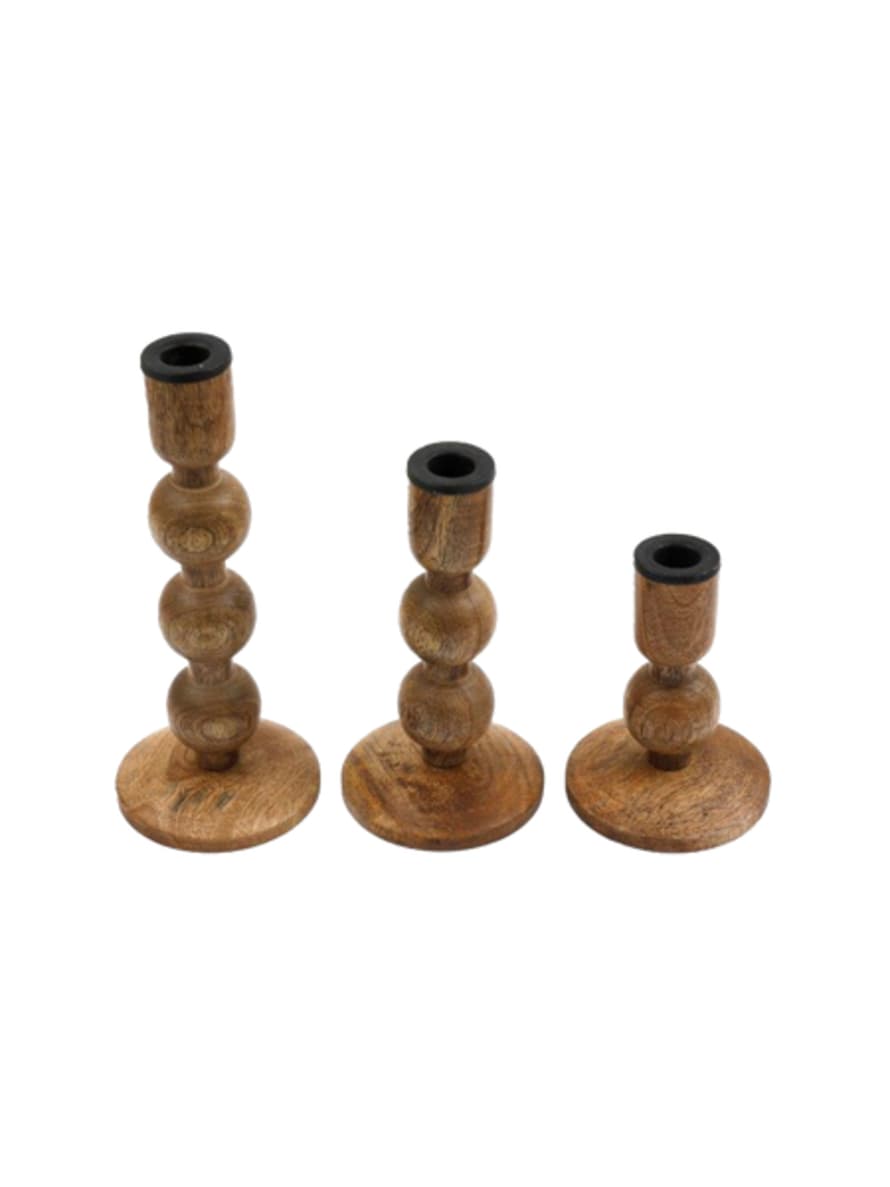 Sifcon Light Wood Candleholder - Small