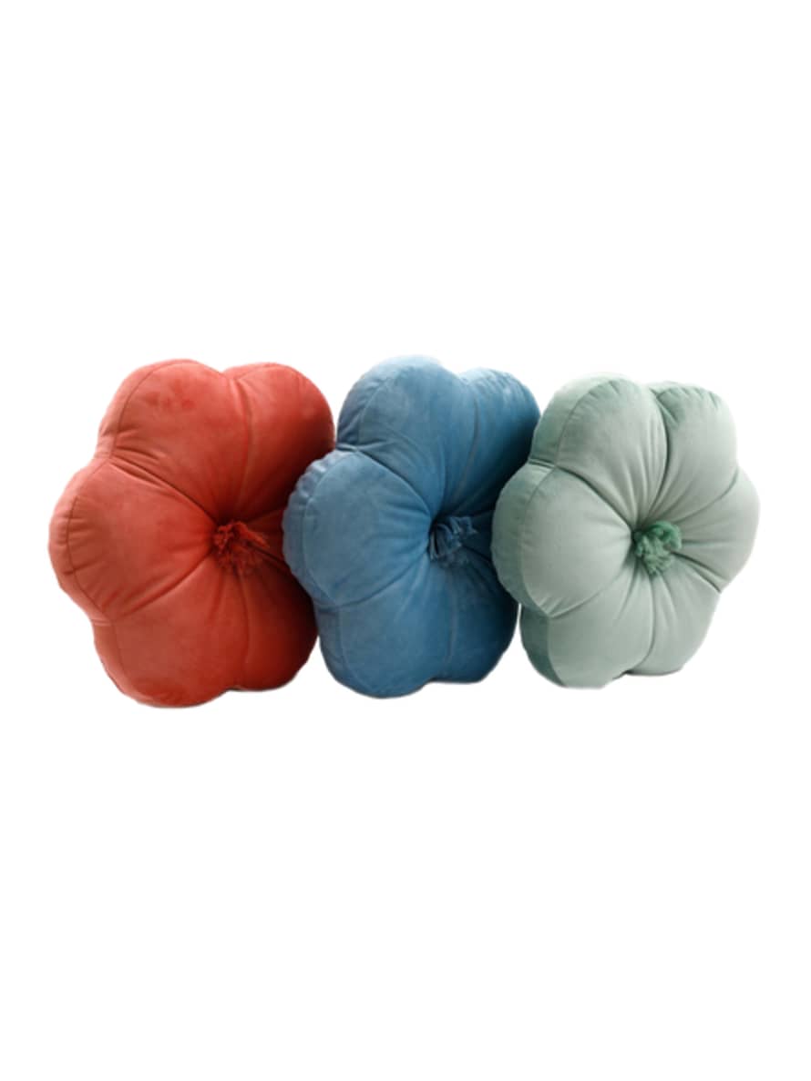 Temerity Jones Flower Shape Cushion - Turquoise